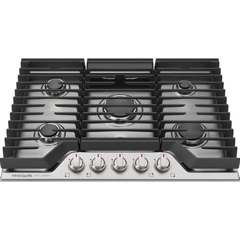 frigidaire 30 in. gas cooktop in black with 5 burners